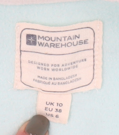 Mountain Warehouse Women's Blue 1/4 Zip Fleece Sweatshirt UK 10