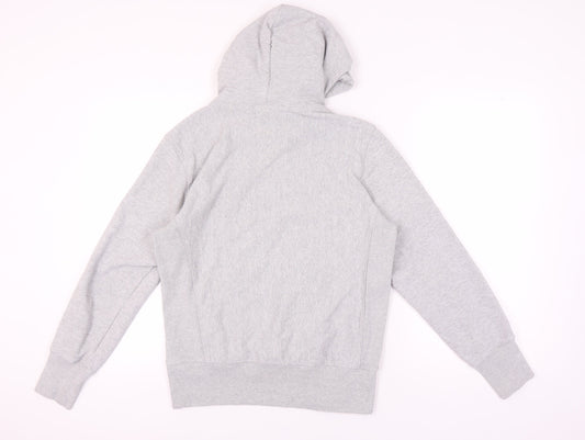 Champion Grey Unisex Hoodie M - Logo Pullover