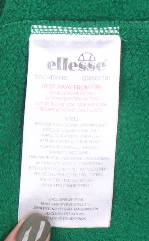Ellesse Green Unisex Sweatshirt - Size 12 Casual Wear