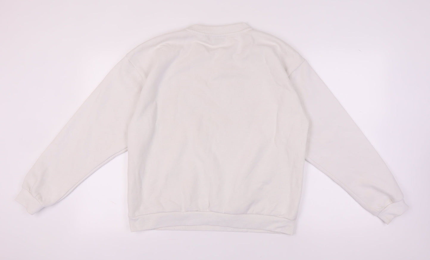 Fila Unisex Adults White Pullover Sweatshirt L