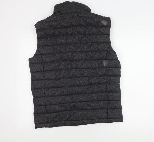 Superdry Men's Black Puffer Jacket L with Logo