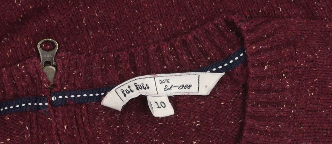 Fat Face Women's Purple Knit Pullover Jumper Size 10