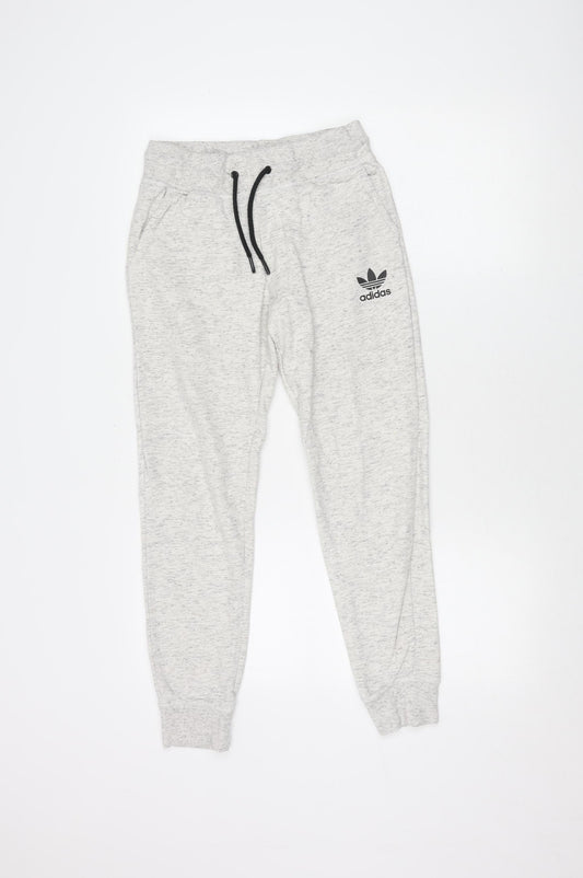 Adidas Unisex Kids Grey Jogger Trousers XS
