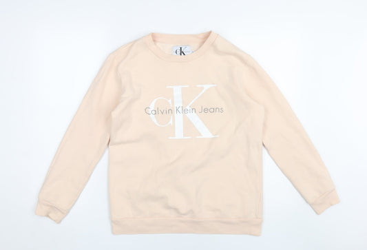 Calvin Klein Women's Beige XS Pullover Sweatshirt