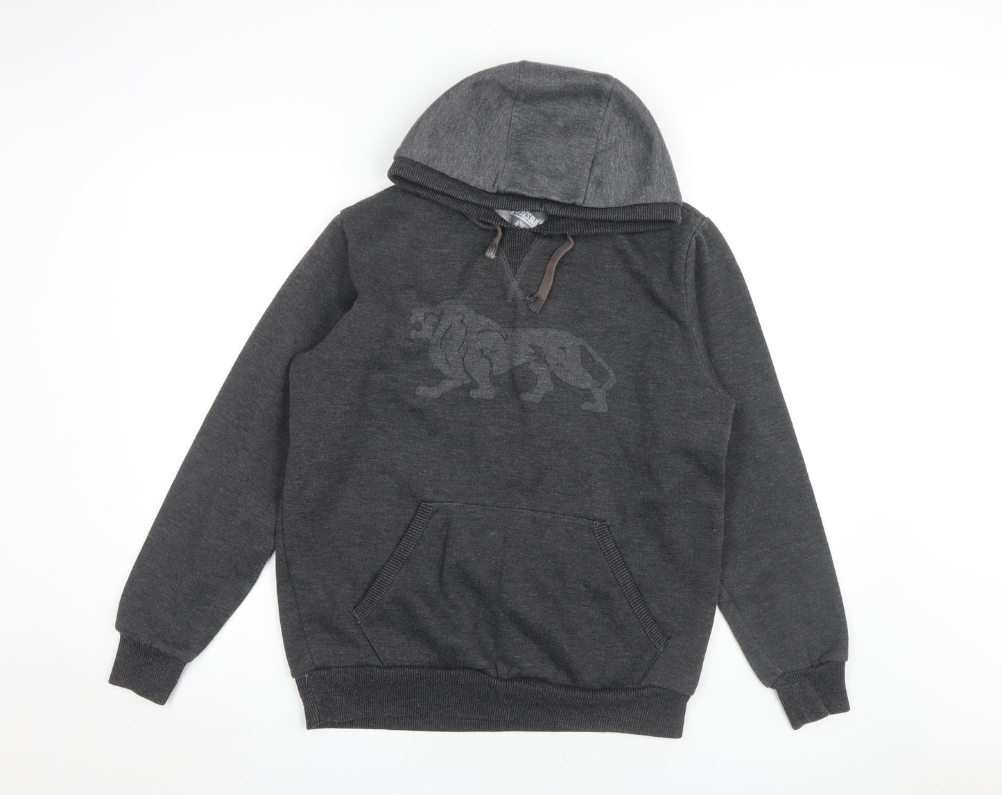 Lonsdale Men's Grey S Pullover Hoodie, Hooded, Gym Wear