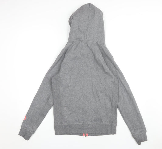 Animal Grey Full Zip Hoodie Women Size 10 Casual