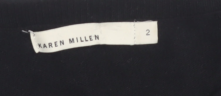 Karen Millen Women's Black Sequin Pullover Jumper, Size 2
