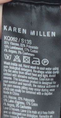 Karen Millen Women's Black Sequin Pullover Jumper, Size 2