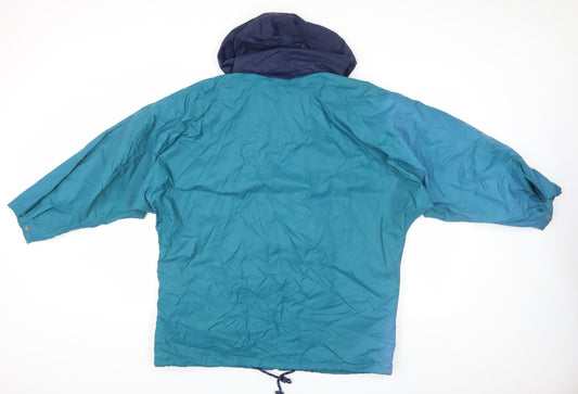 Helly Hansen Men's Blue Rain Coat - M, Hooded, Waterproof