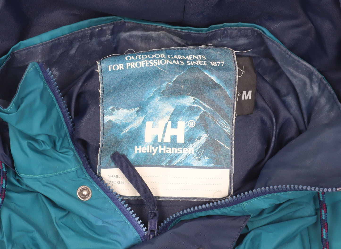 Helly Hansen Men's Blue Rain Coat - M, Hooded, Waterproof