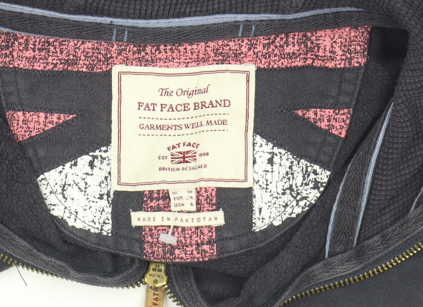 Fat Face Women's Blue Regular Fit Hooded Jacket