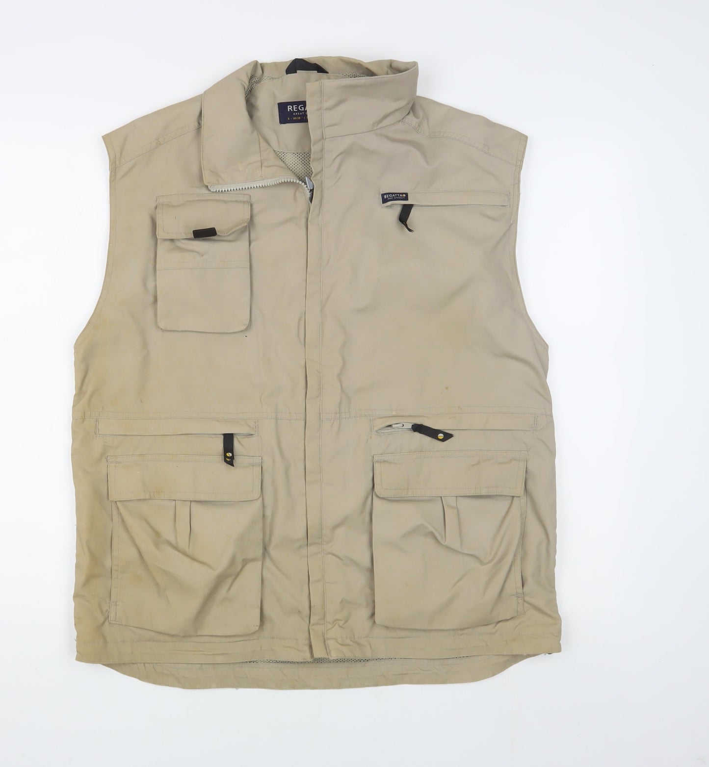 Regatta Men's Beige Waistcoat S Casual Zipped Pockets