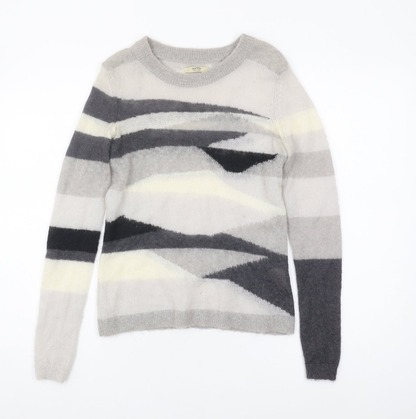 Jack Wills Women's Multicoloured Geometric Pullover Size 6