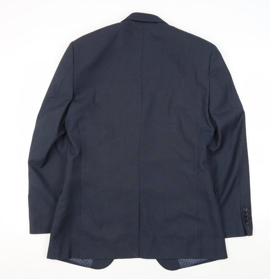 Skopes Men's 36R Blue Suit Jacket Regular Fit