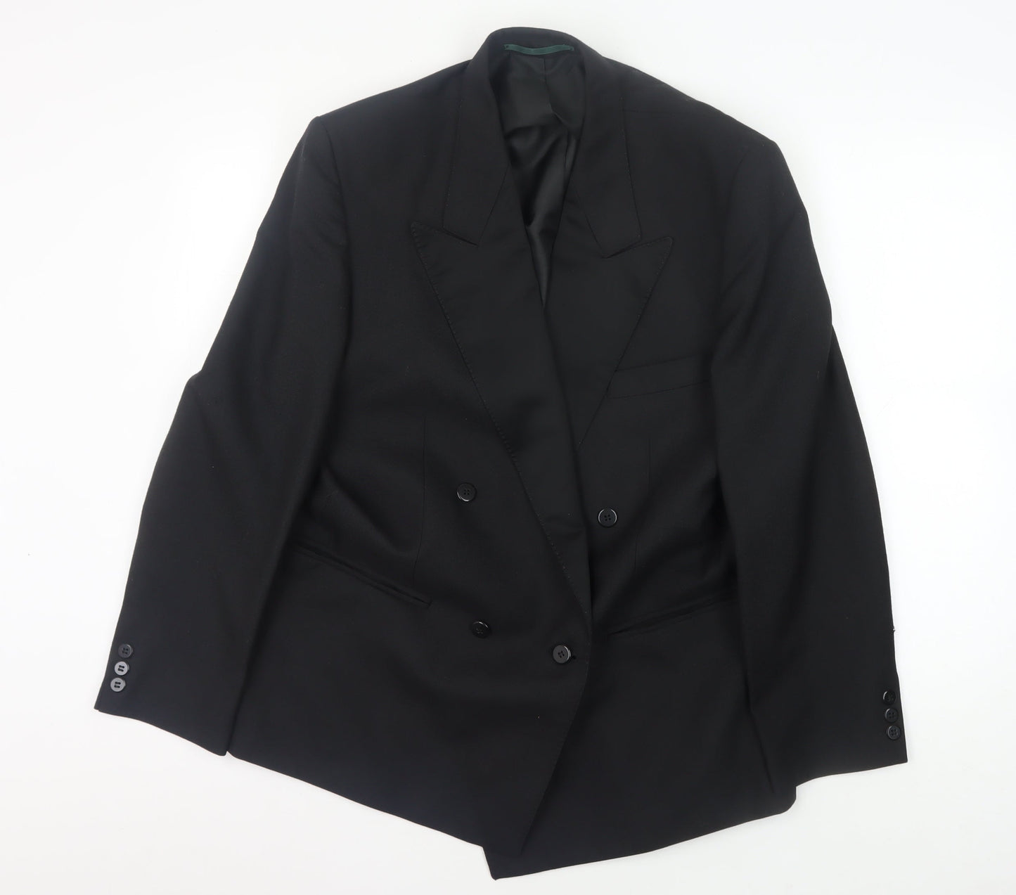 Dunn & Co Men's Black Short Jacket, 40S, Double-Breasted