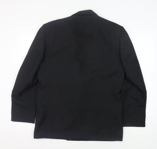 Dunn & Co Men's Black Short Jacket, 40S, Double-Breasted