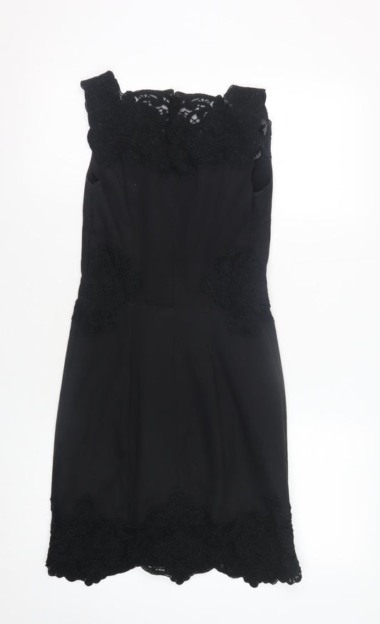 Karen Millen Women's Black Knee Length Shift Dress