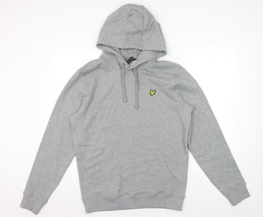 Lyle & Scott Men's Grey Pullover Hoodie, Size L