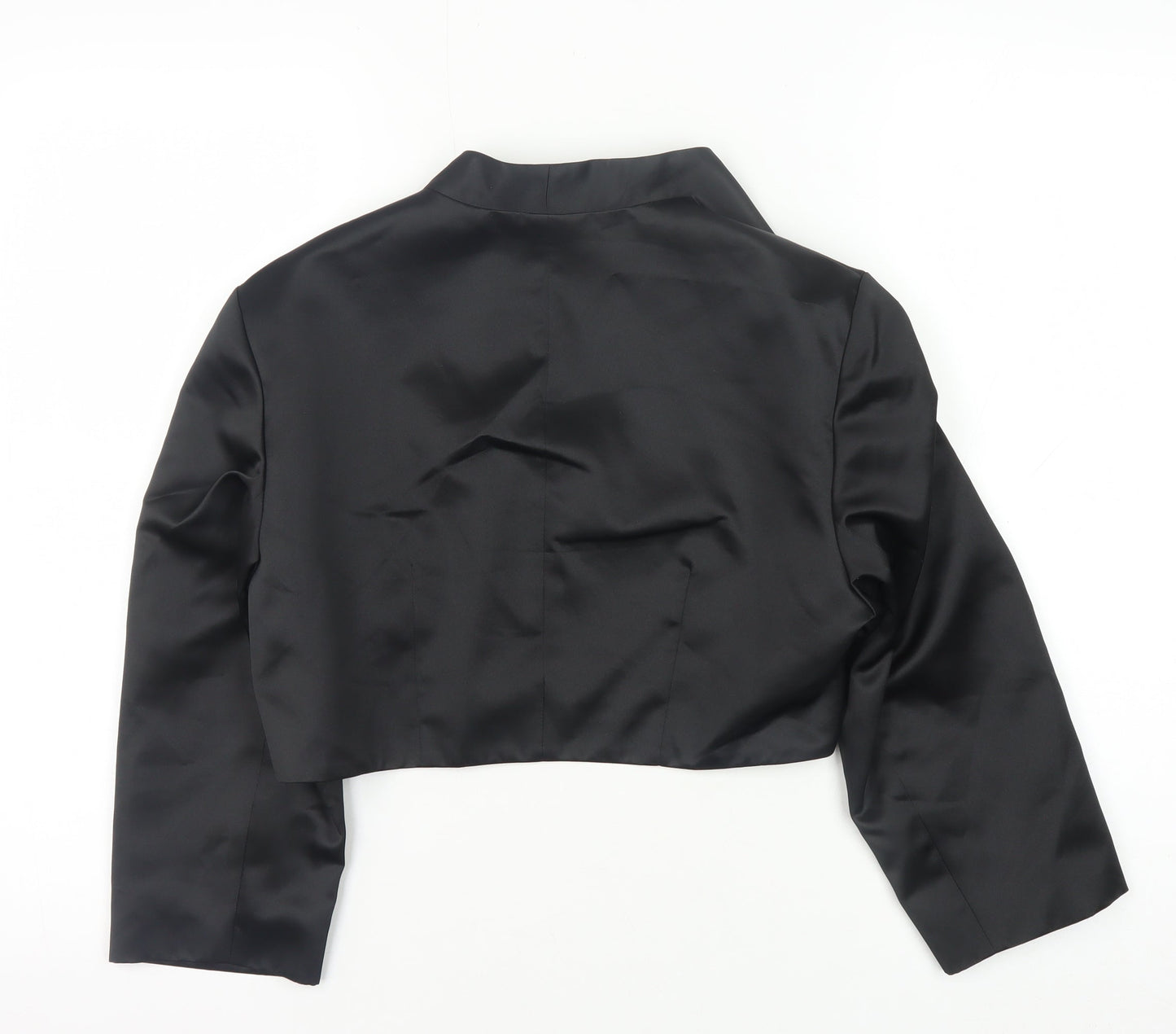 Laura Ashley Cropped Blazer Women Black Size 12