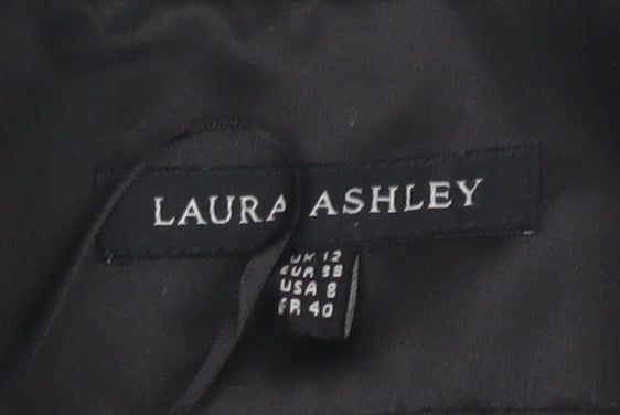 Laura Ashley Cropped Blazer Women Black Size 12