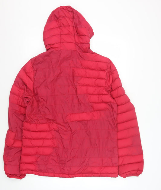 Trespass Women's Red XL Puffer Jacket with Hood