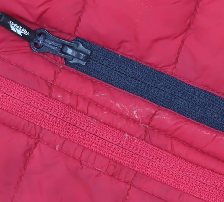 Trespass Women's Red XL Puffer Jacket with Hood