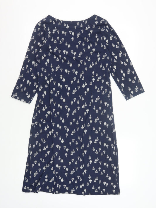 Weird Fish Women's Blue Dress Size 8