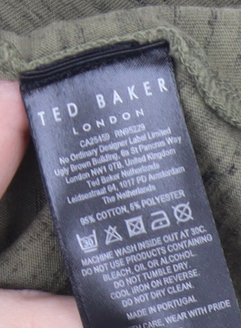 Ted Baker Green Cotton T-Shirt Unisex M