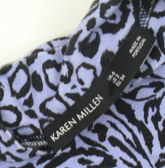 Karen Millen Women's Multicoloured Animal Print Dress