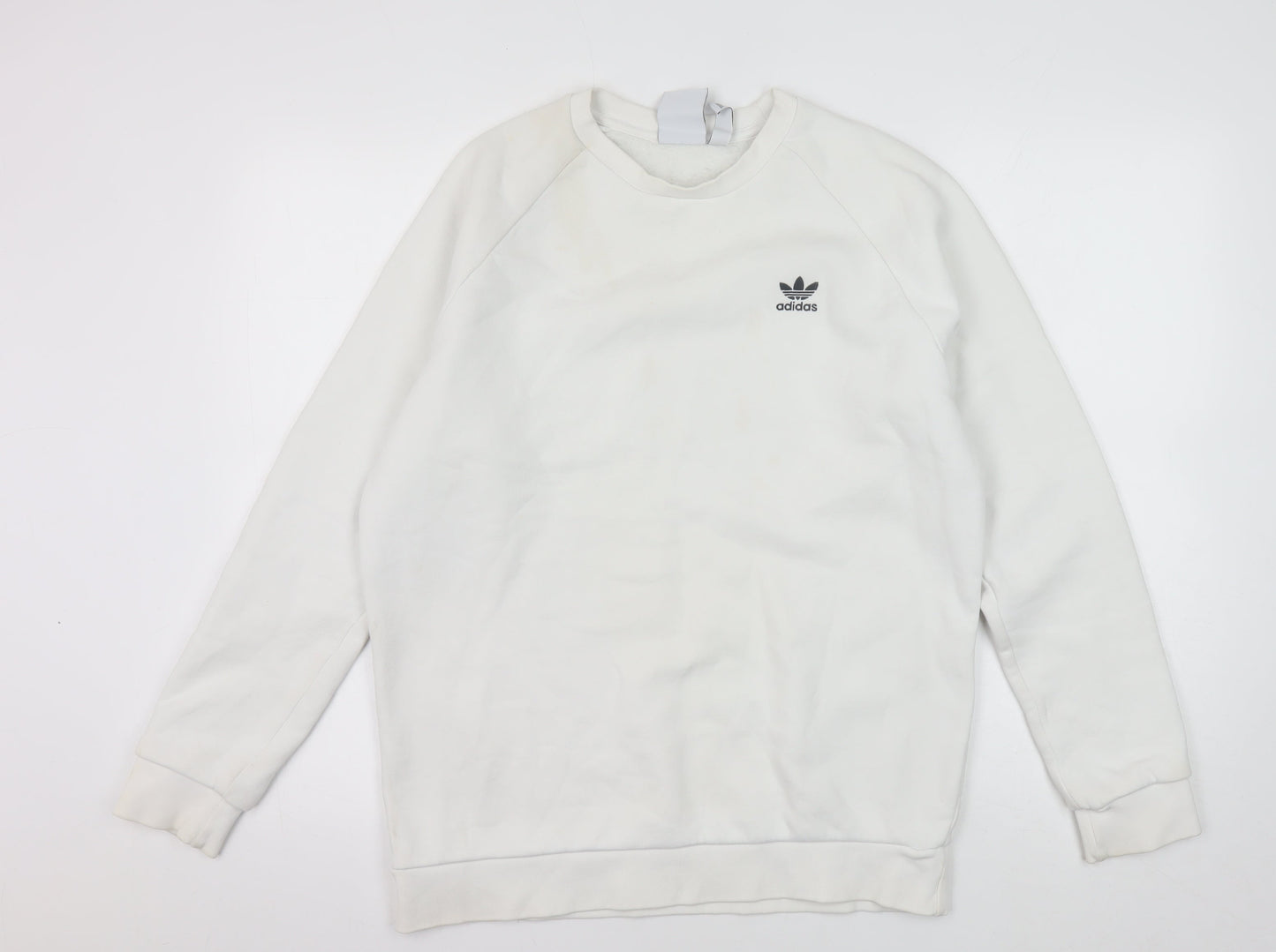 Adidas Men's White Pullover Sweatshirt S