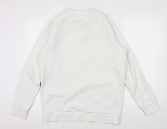 Adidas Men's White Pullover Sweatshirt S