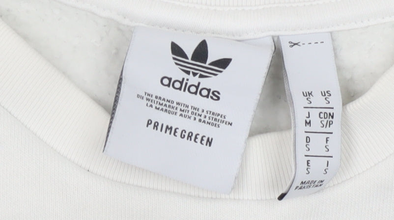 Adidas Men's White Pullover Sweatshirt S