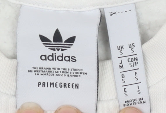 Adidas Men's White Pullover Sweatshirt S
