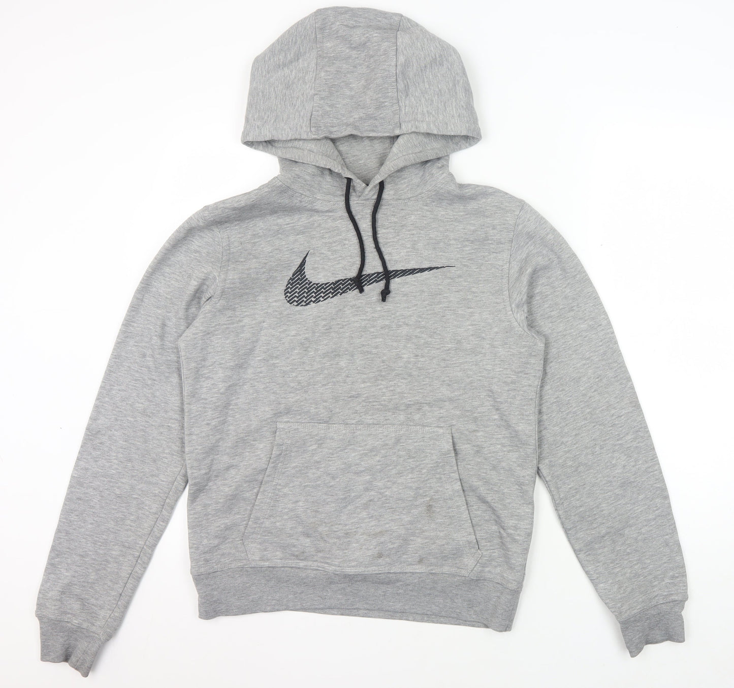 Nike Men’s Grey Pullover Hoodie Small with Logo