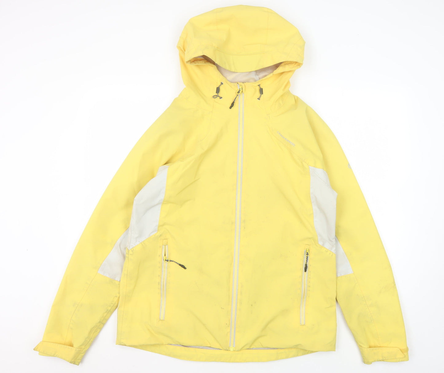 Craghoppers Women's Yellow Waterproof Jacket Size 12