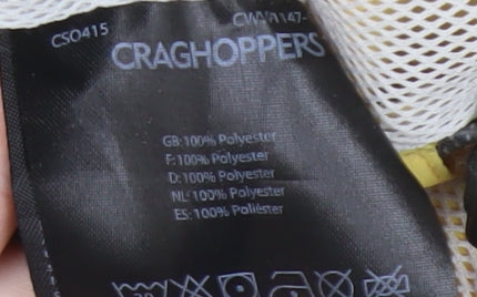 Craghoppers Women's Yellow Waterproof Jacket Size 12