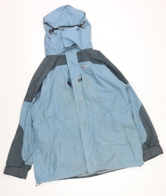 Berghaus Women's Blue Parka Jacket, Size 16, Waterproof