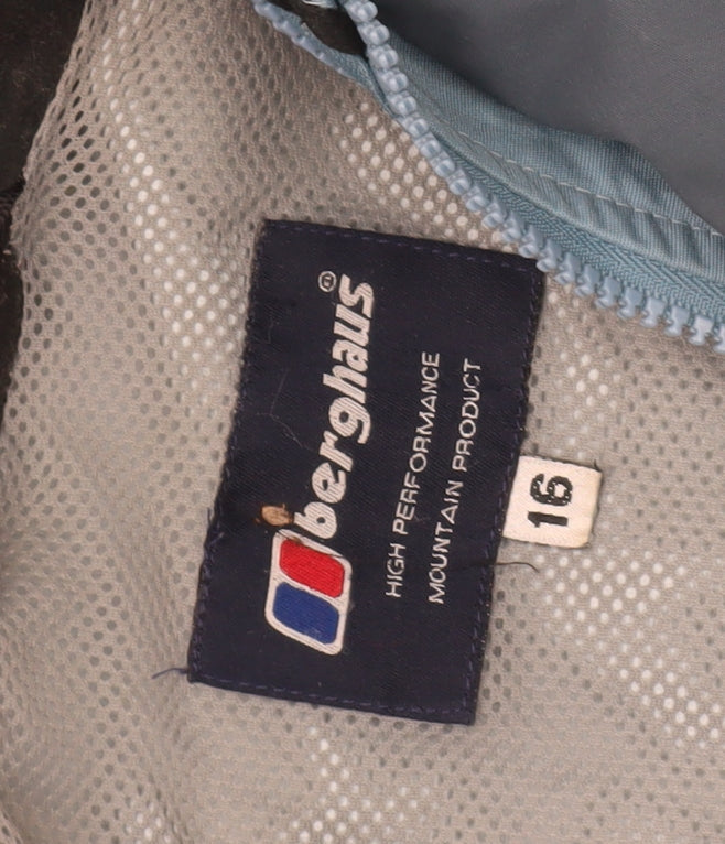 Berghaus Women's Blue Parka Jacket, Size 16, Waterproof