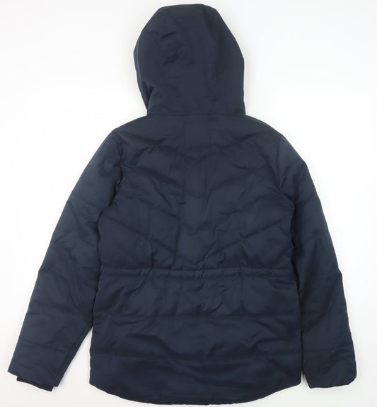 White Stuff Women's Blue Puffer Jacket Size 8