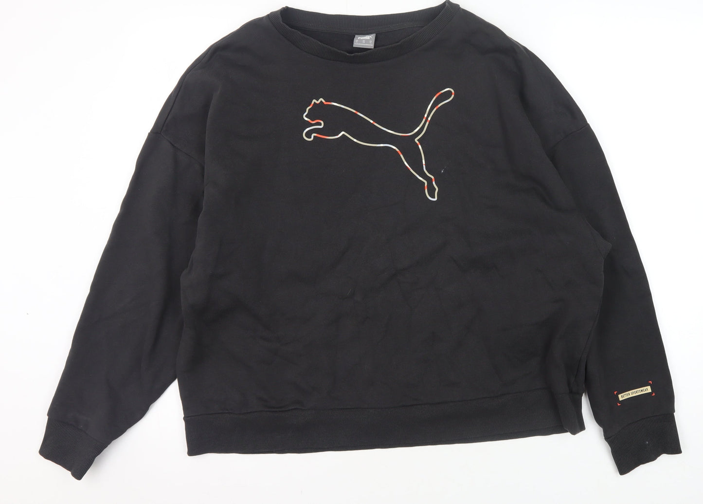 Puma Men's Black XL Sweatshirt with Logo