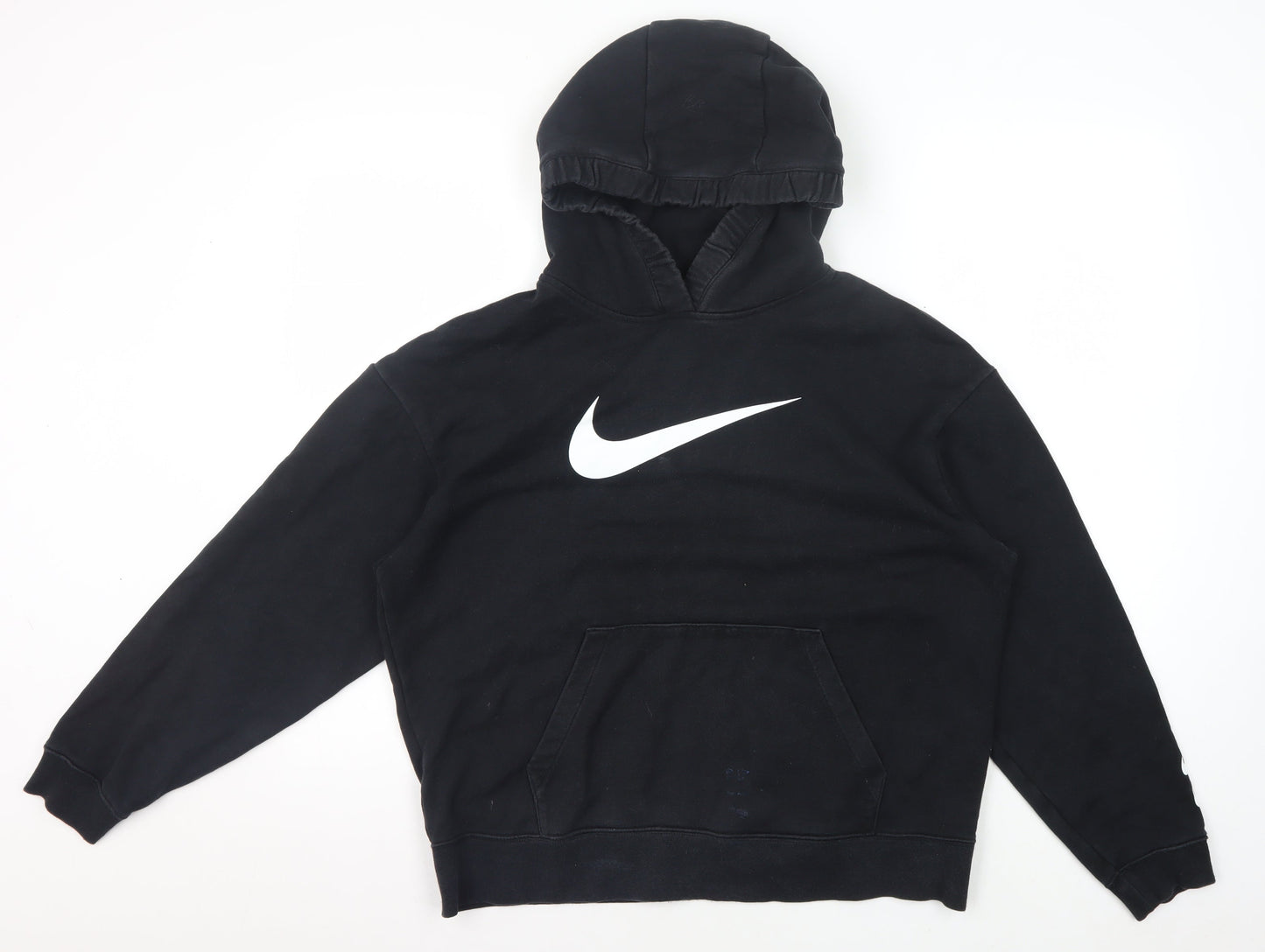 Nike Men's Black Pullover Hoodie M Logo Graphic