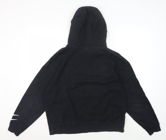 Nike Men's Black Pullover Hoodie M Logo Graphic