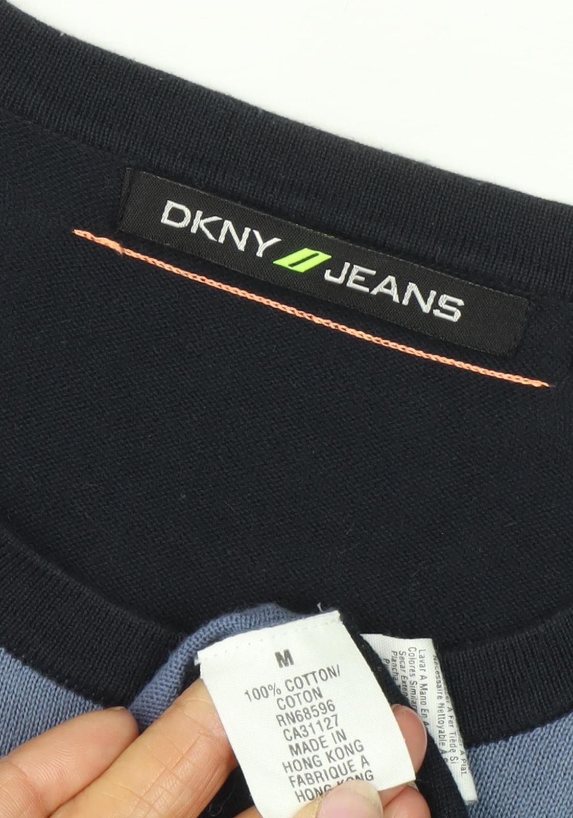 DKNY Jeans Men's Black Blue M Pullover Jumper