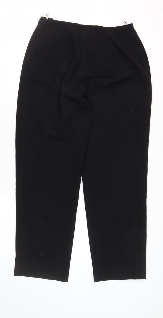 Jaeger Women's Black Straight Trousers, Size M