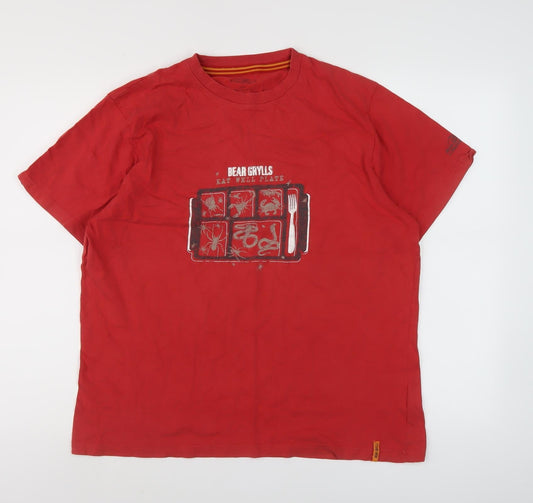 Craghoppers Bear Grylls Red Men's T-Shirt M