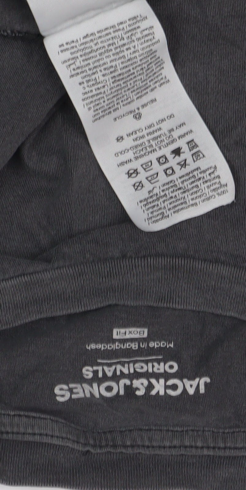 Jack & Jones Men's Graphic Black T-Shirt, Size S