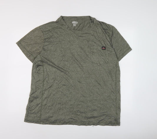 Dickies Men's Green 2XLT Short Sleeve T-Shirt