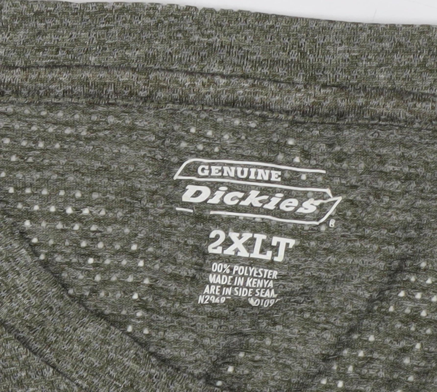 Dickies Men's Green 2XLT Short Sleeve T-Shirt