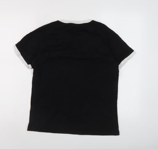 Unisex Adultss UK Size 10 LFC Black T-Shirt