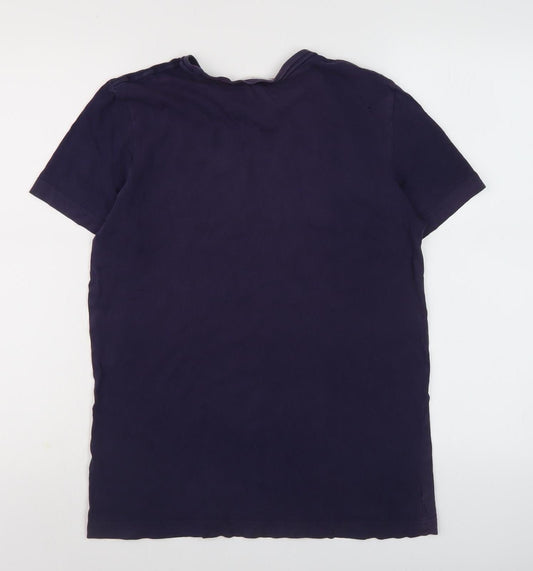 Puma Men's Blue Crew Neck T-Shirt Size S